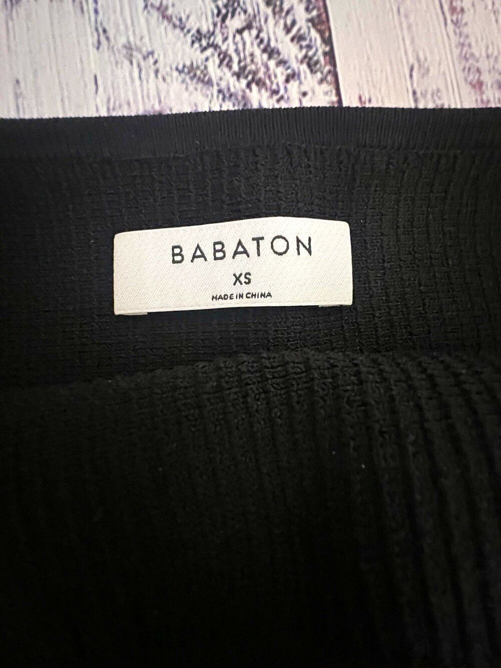⁠Aritzia Babaton Sculpt Knit Tube Top Black XS Ribbed Bandeau Strapless